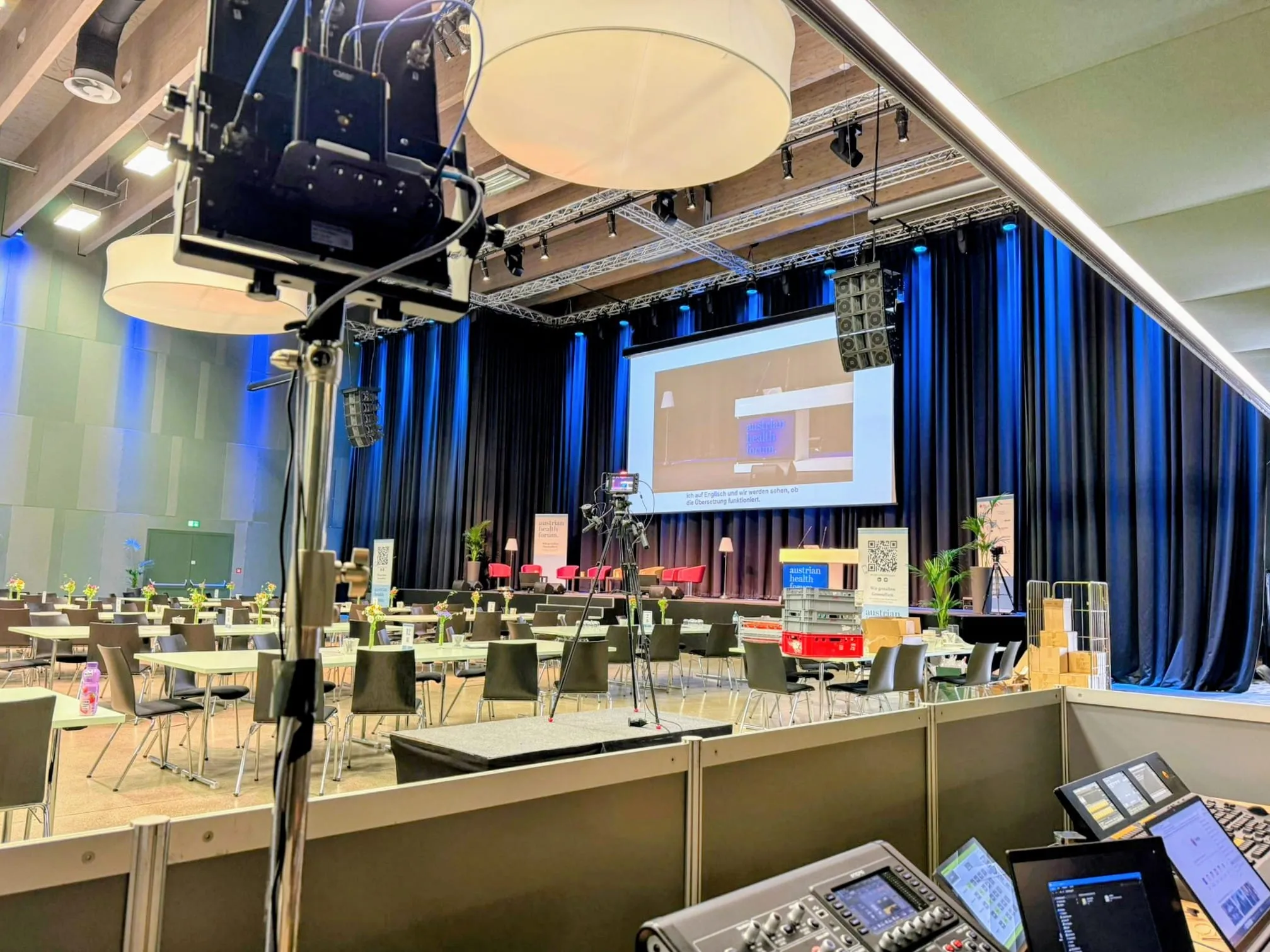 Austrian Health Forum – Live captioning and AI translation in English and German